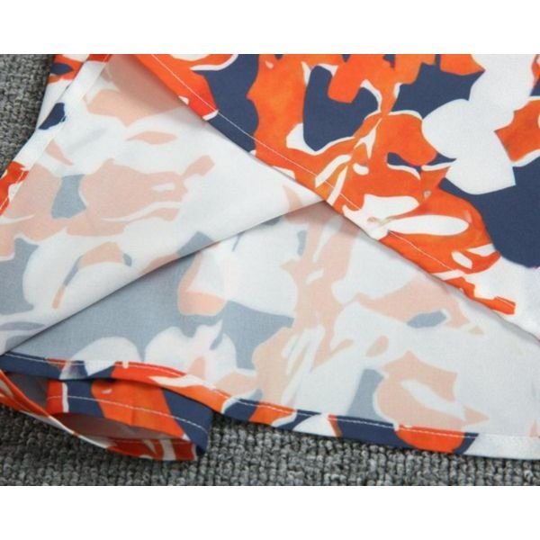 Groovy Print 3/4 Sleeve Min Dress