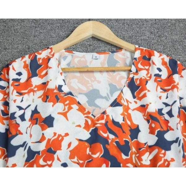 Groovy Print 3/4 Sleeve Min Dress
